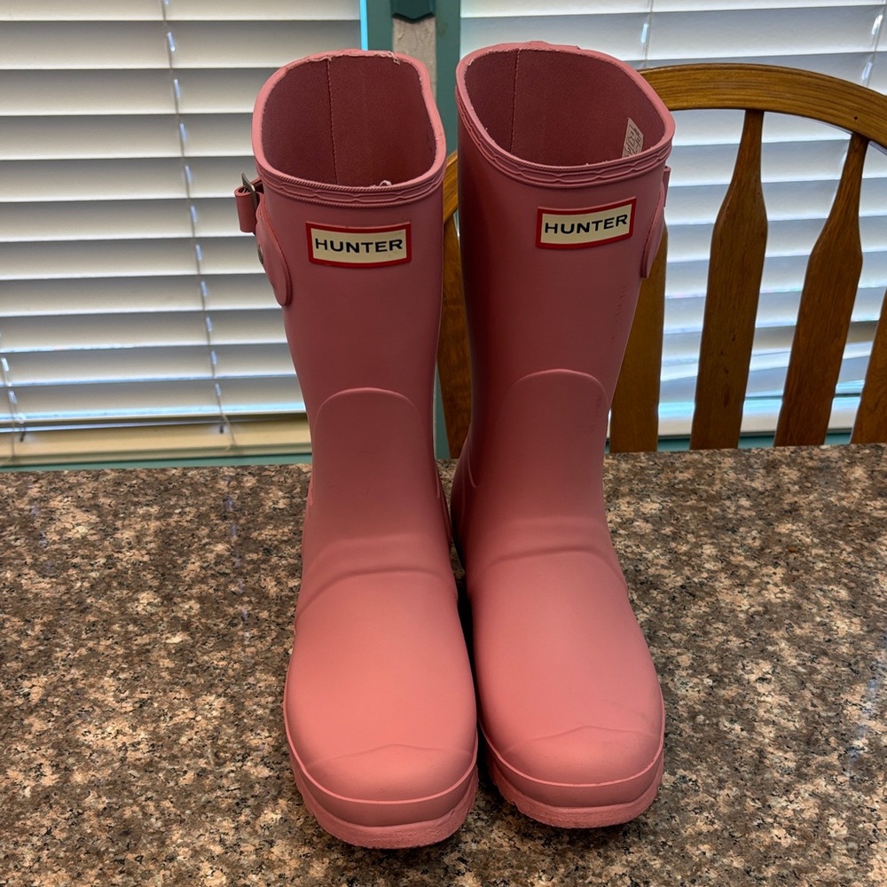 Hunter Blush Pink Waterproof Boots